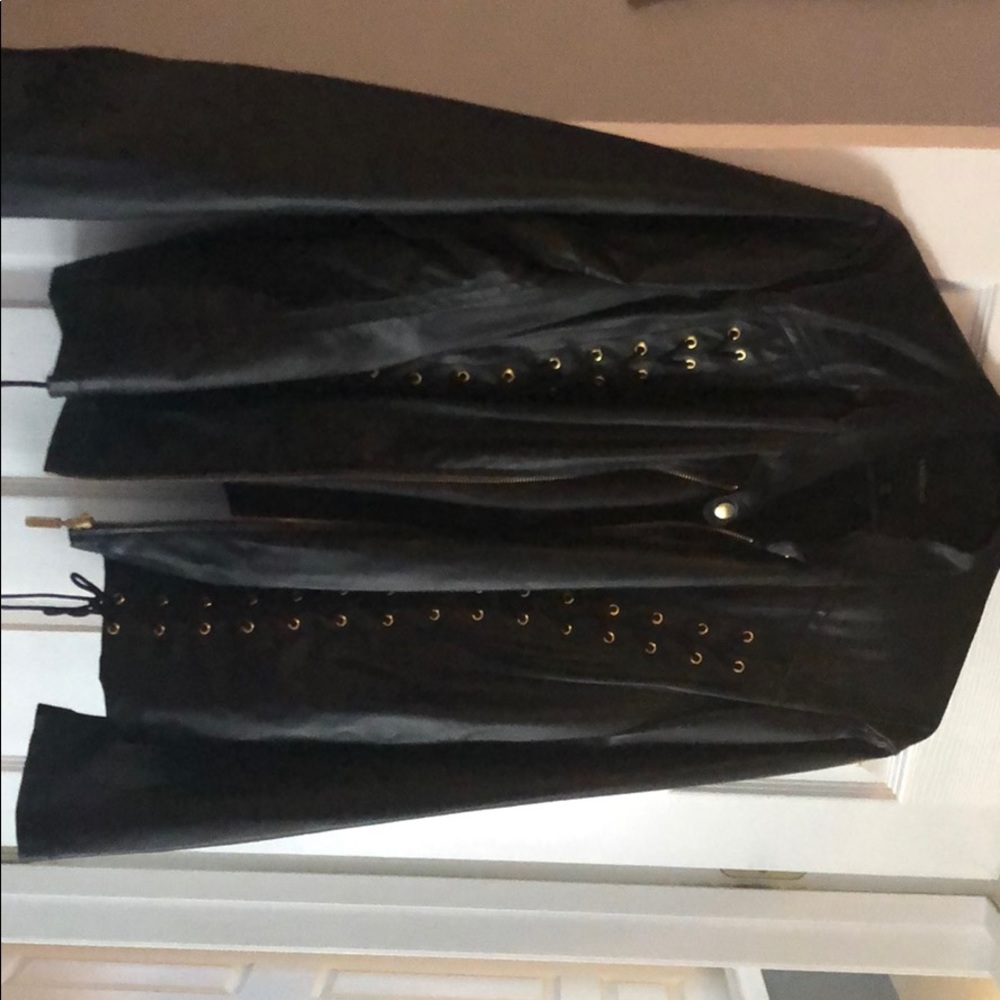 Lane Bryant faux leather jacket